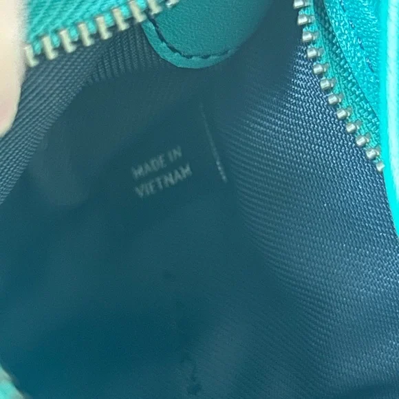 Coach Leather Saddle Bag 18 Dark Teal Crossbody - Picture 5 of 8